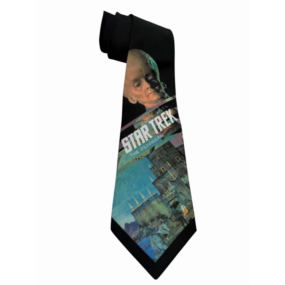 STAR‎ TREK Tie The Menagerie Ralph Marlin Vintage 1994 Tie -USA Made (TF15) RARE